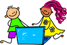 Variety Kids with Laptop